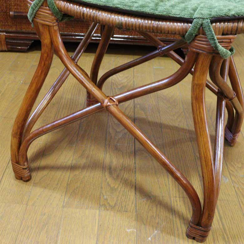 軽量ラタン スクエア スツール 手作り 椅子 軽い AG10 : インテリア