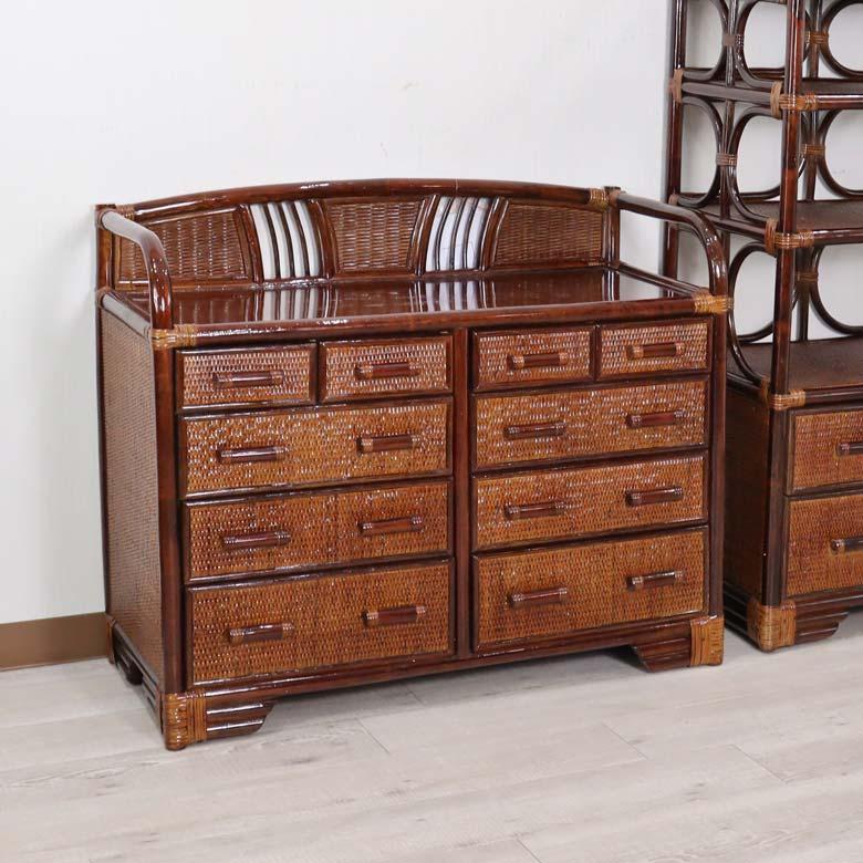 軽量ラタン キャビネット 飾棚 ラック 手作り 軽い ブラウン色 軽量ラタン キャビネット 飾棚 ラック 手作り 軽い ブラウン