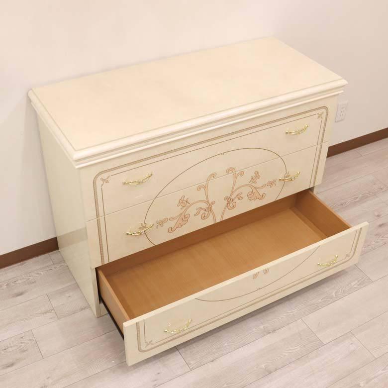 ワイドチェスト サルタレッリ フローレンス タンス 6引出 ダブルドレッサー サルタレッリ フローレンス ワイドチェスト 167cm幅 6引出し