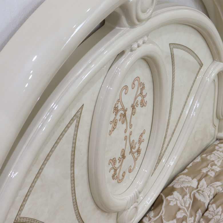 ガレージセール シングルベッドフレーム アイボリー イタリア