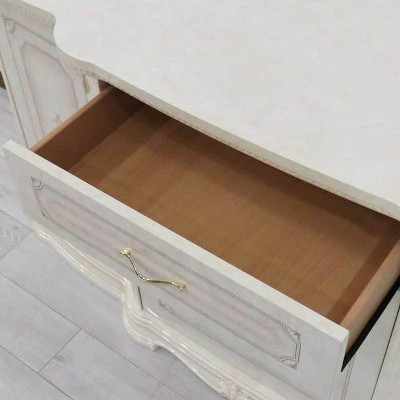 サルタレッリ アマルフィ 3ドア キャビネット アイボリー カップボード