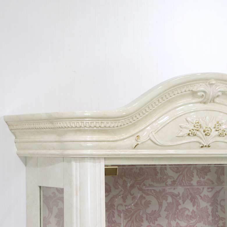 サルタレッリ アマルフィ 1ドア キュリオケース アイボリー イタリア