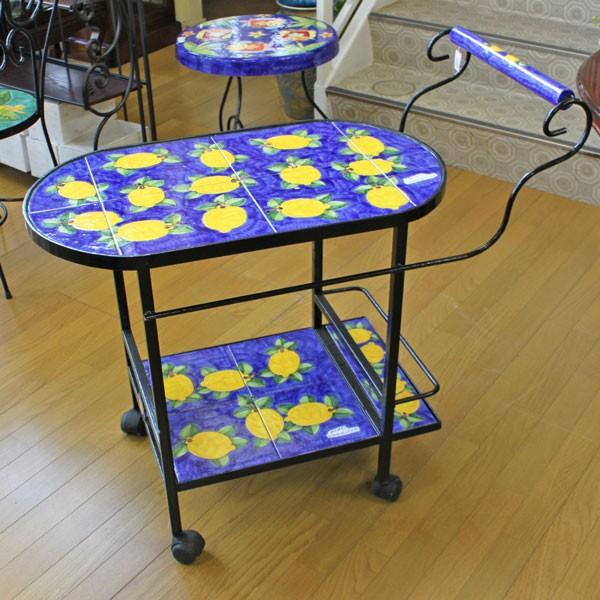 イタリア ワゴン ガーデンワゴン トローリー ニーノパルッカ レモン NINO PARRUCCA ニノ パルッカ ガーデンワゴン トローリー レモン