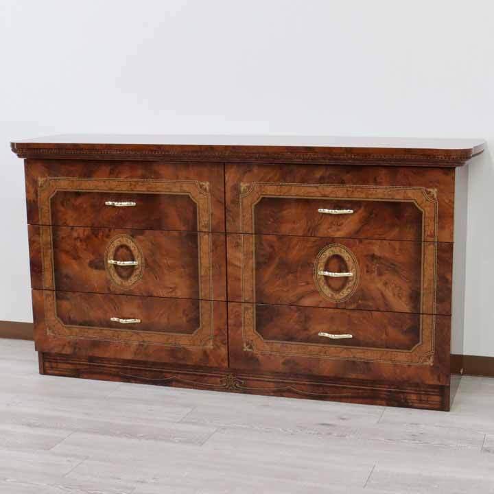 サルタレッリ アマルフィ ワイドチェスト 6引出 159cm幅 ダブル