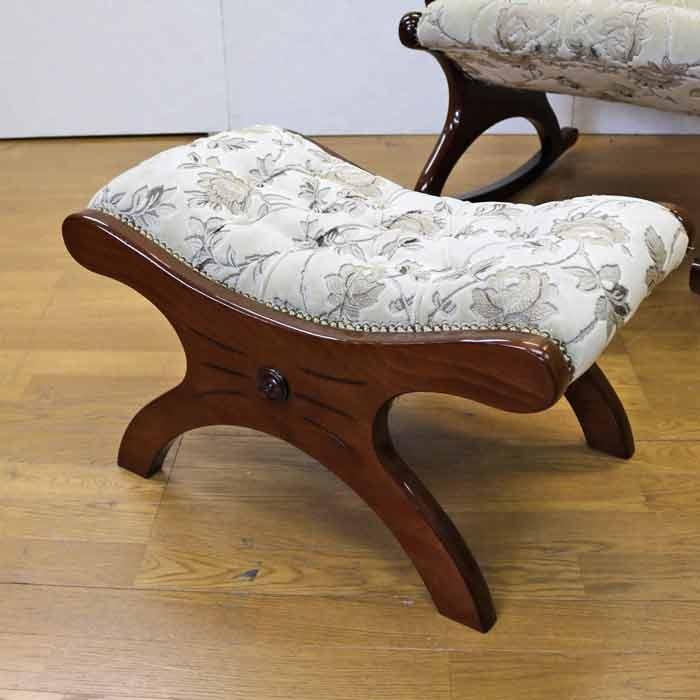 イタリア ロッキングチェア 木製 完成品 金華山ベージュ イタリア ロッキングチェア 木製 完成品 金華山ベージュ