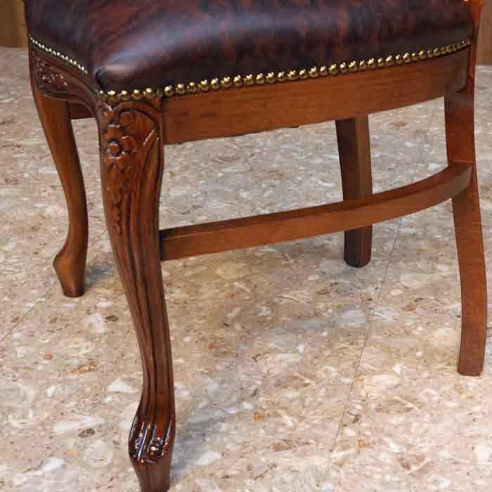 イタリア ダイニングチェア ブラウン・本皮 木製 完成品 イス イタリア ダイニングチェア ブラウン・本皮 木製 完成品 イス