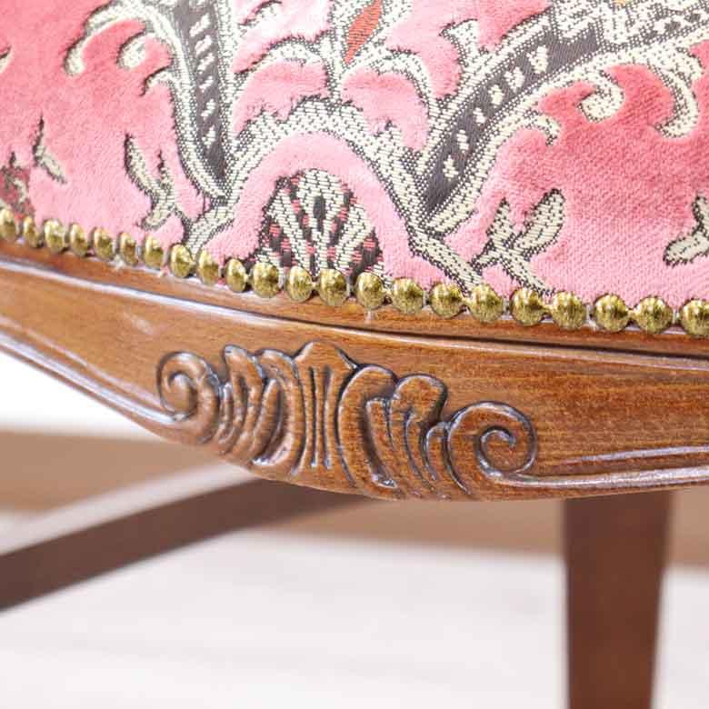イタリア ダイニングチェア ピンク・金華山 木製 完成品 イス イタリア ダイニングチェア ピンク・金華山 木製 完成品 イス