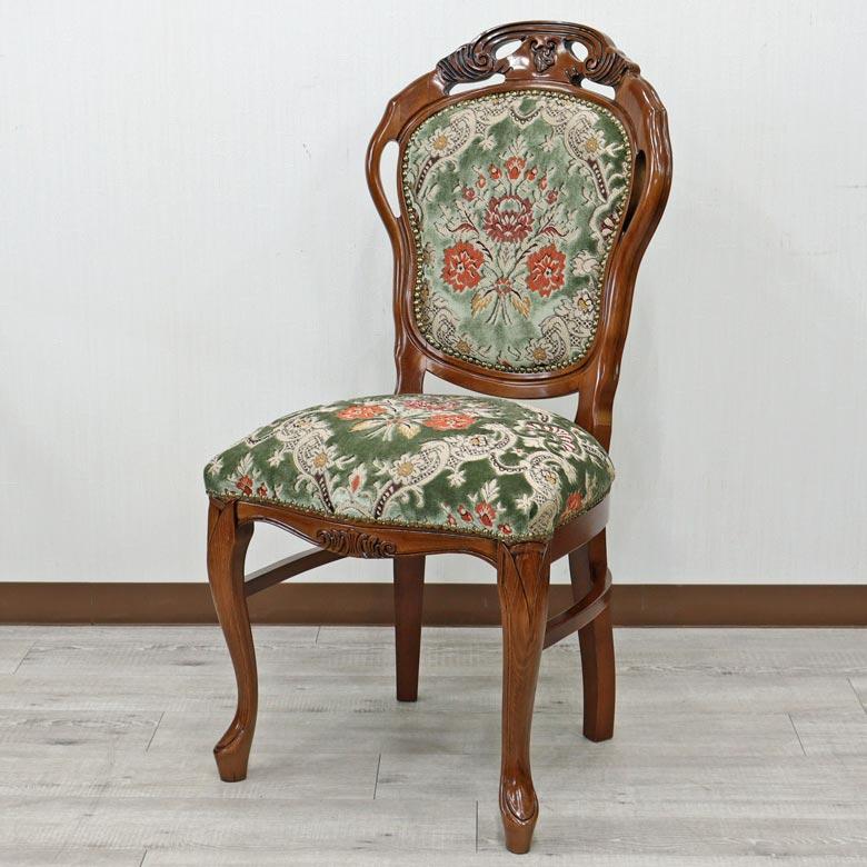 イタリア ダイニングチェア グリーン・金華山 木製 完成品 イス イタリア ダイニングチェア グリーン・金華山 木製 完成品 イス