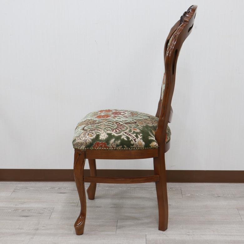 イタリア ダイニングチェア グリーン・金華山 木製 完成品 イス イタリア ダイニングチェア グリーン・金華山 木製 完成品 イス