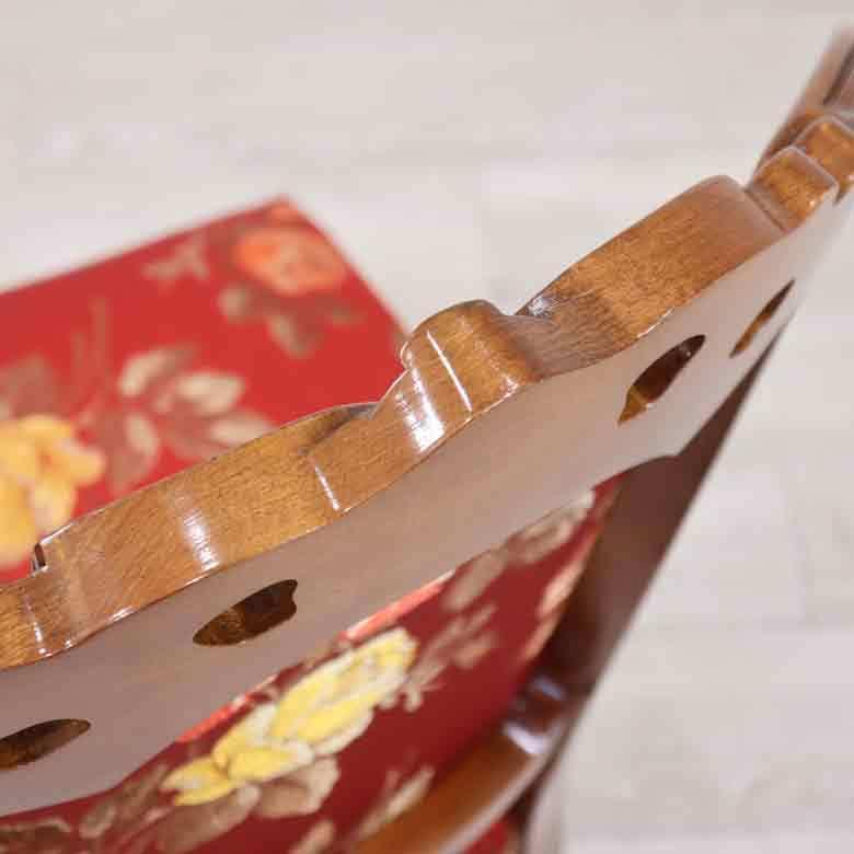 イタリア ダイニングチェア レッドローズ 木製 完成品 イス イタリア ダイニングチェア レッドローズ 木製 完成品 イス