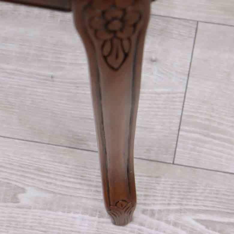 イタリア スツール 猫脚 グリーン・金華山 オットマン 補助椅子 玄関用