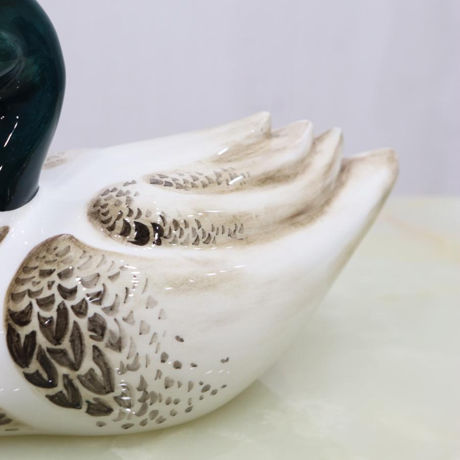 陶器 動物 鴨 置物 イタリア製 完成品 カルガモ マガモ アニマル 陶器 動物 鴨 置物 イタリア製 完成品 カルガモ マガモ アニマル