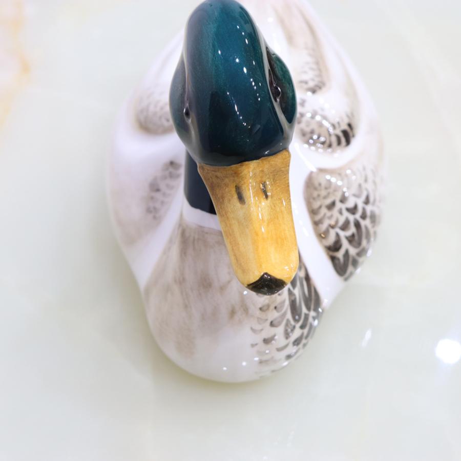 陶器 動物 鴨 置物 イタリア製 完成品 カルガモ マガモ アニマル 陶器 動物 鴨 置物 イタリア製 完成品 カルガモ マガモ アニマル