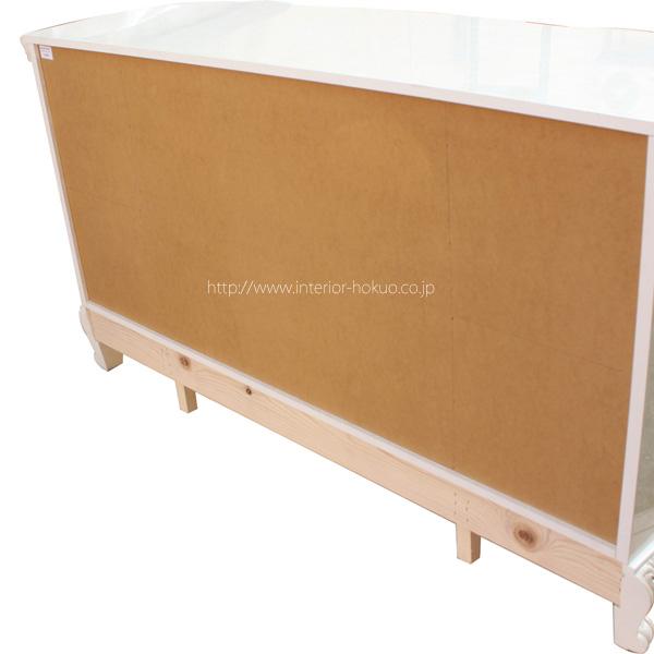 サルタレッリ ヴェルサイユ 4ドア キャビネット アイボリー 下台 引出