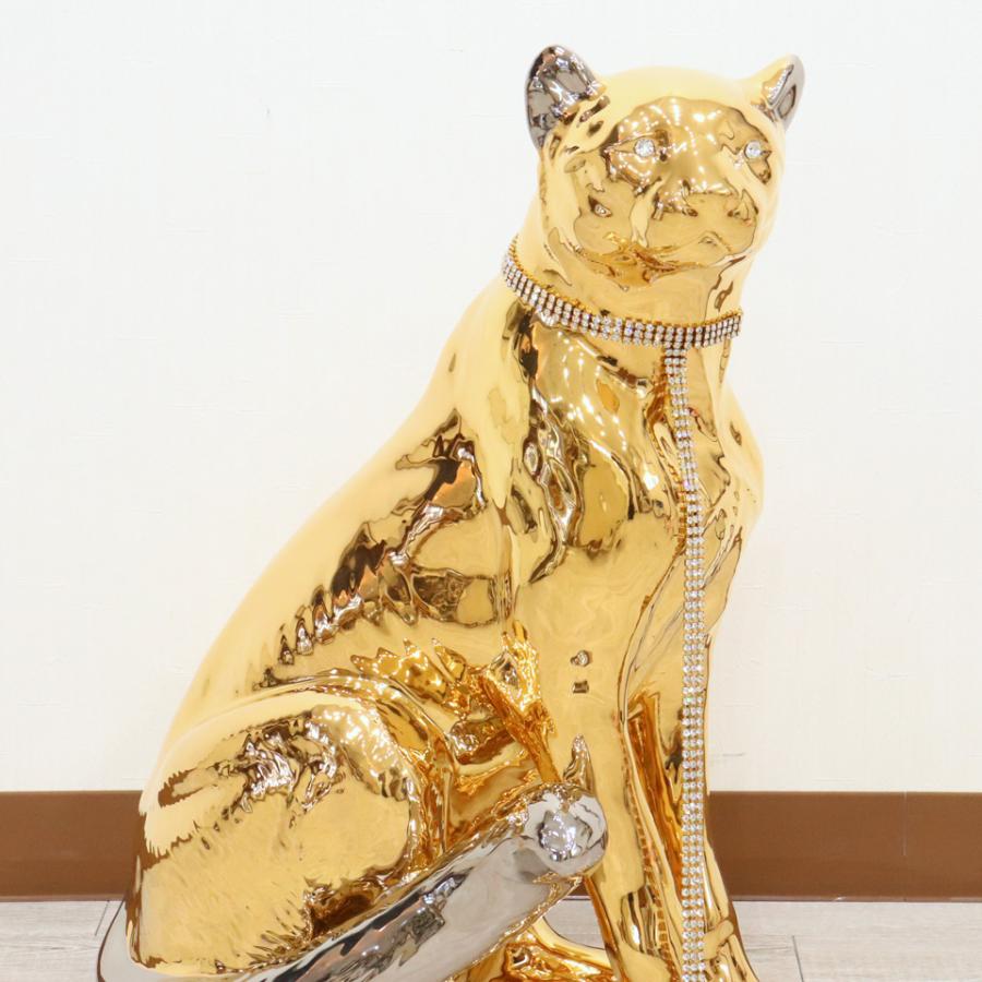 陶器 動物 ヒョウ 置物 イタリア製 豹 レオパード 完成品 陶器 動物 ヒョウ 置物 イタリア製 豹 レオパード 完成品