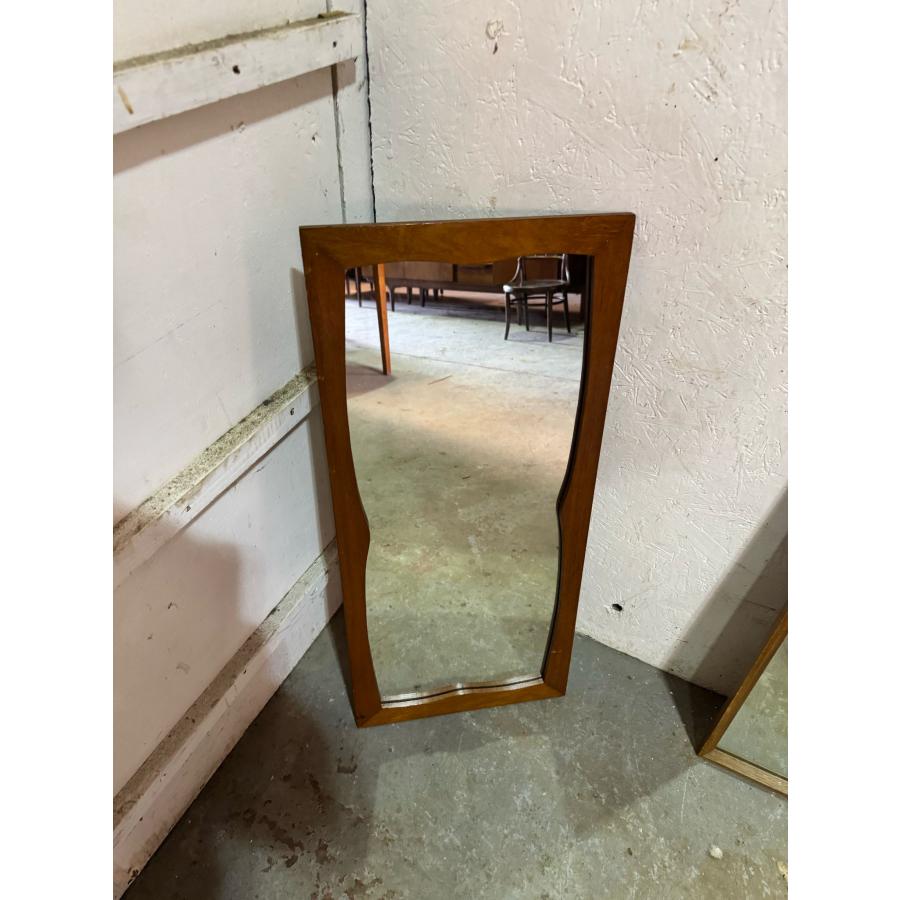 壁掛けミラー チーク ヴィンテージ イギリス 木製 レトロ ミッド