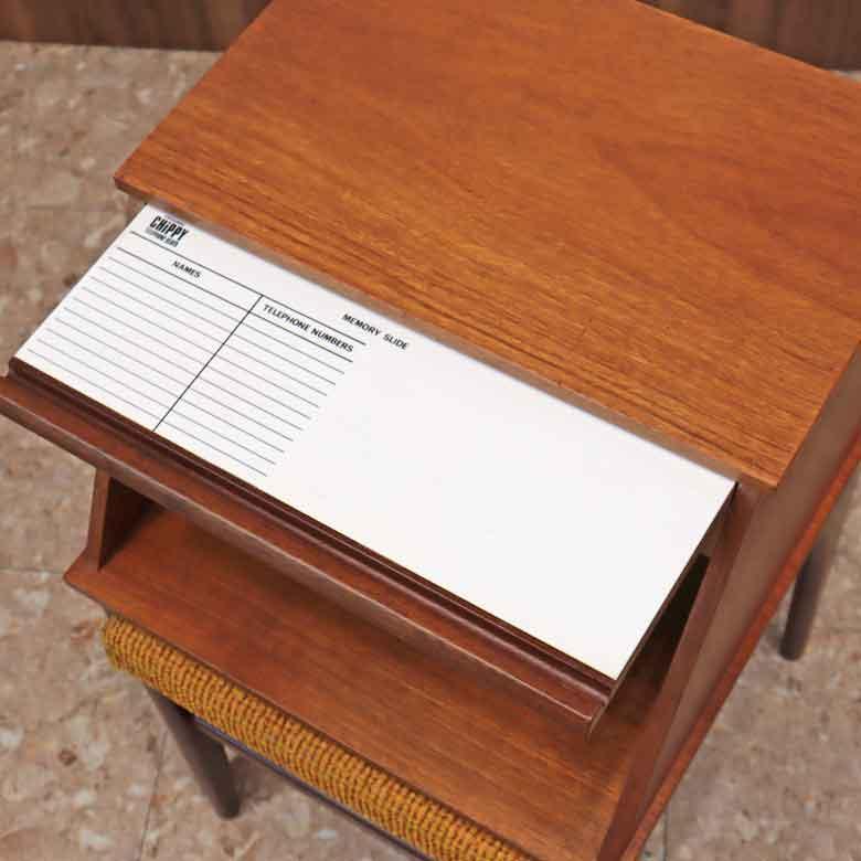 テレフォンベンチ Chippy Heath ヴィンテージ イギリス 電話台 木製