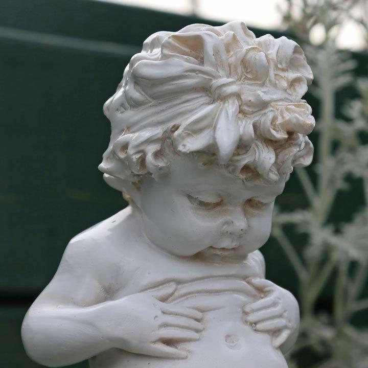 ガーデン オーナメント 置物 メタボくん セット 天使の置物 男の子