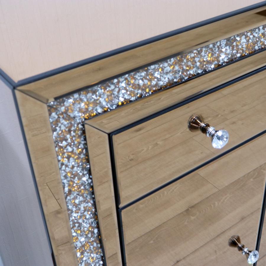 ミラー家具 ローキャビネット 120cm ディスプレイスタンド