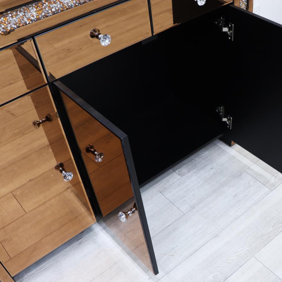 ミラー家具 ローキャビネット 120cm ディスプレイスタンド ミラー家具 ローキャビネット 120cm ディスプレイスタンド