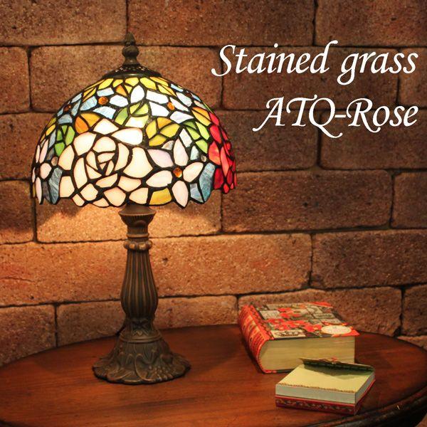 時代　ステンドガラスランプ　インテリア　送料込み0809 Amazon.co.jp : Uziqueif ステンドグラス 照明器具 ランプ インテリア