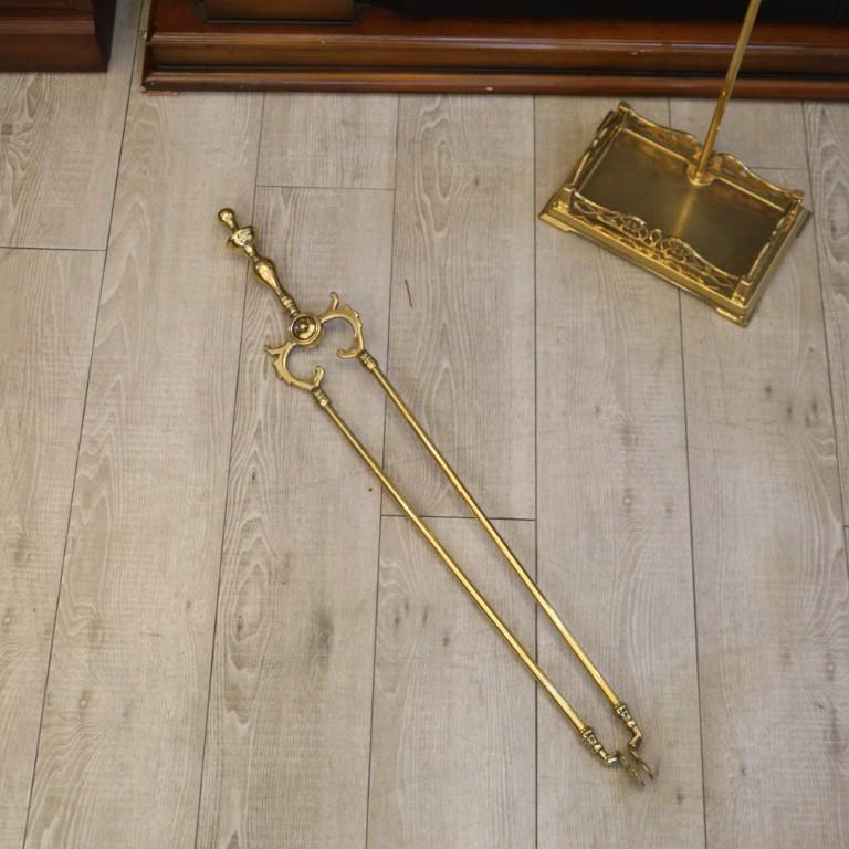マントルピース用掃除用具L ブラス 真鍮製 暖炉 ゴールド イタリア製 