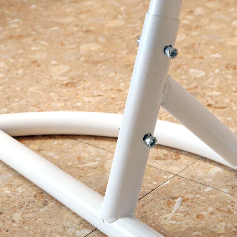 ハンギングチェア ホワイト クッション付き スイングチェア ハンモック