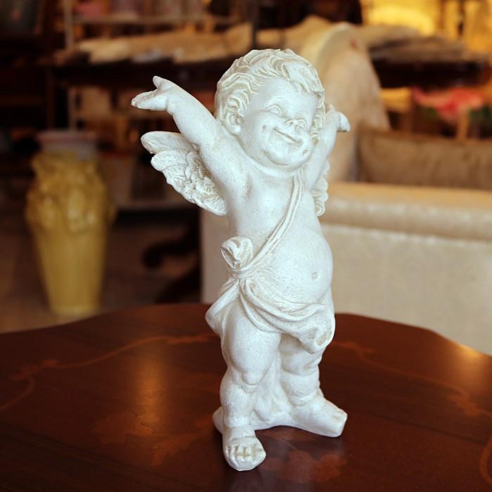 天使 置物 オーナメント アンティーク エンゼル ばんざいエンジェル