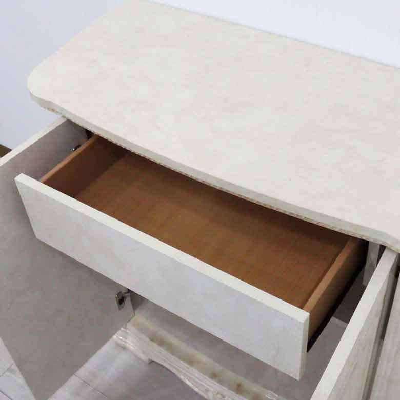 サルタレッリ アマルフィ 2ドアキャビネット アイボリー カップボード