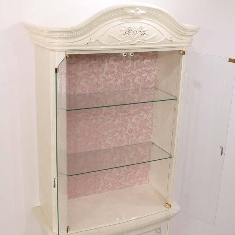 サルタレッリ アマルフィ 2ドアキャビネット アイボリー カップボード