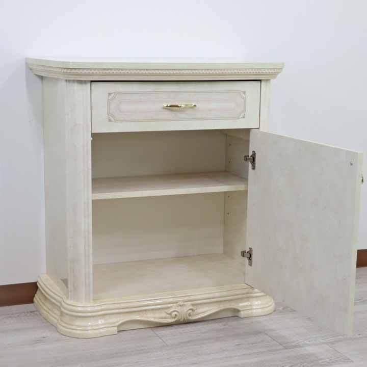 サルタレッリ アマルフィ 4段チェスト アイボリー イタリア 収納