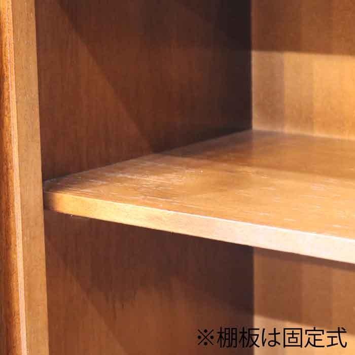 イタリア 2ドア ローキャビネット サイドボード 茶 象嵌 丸脚 完成品