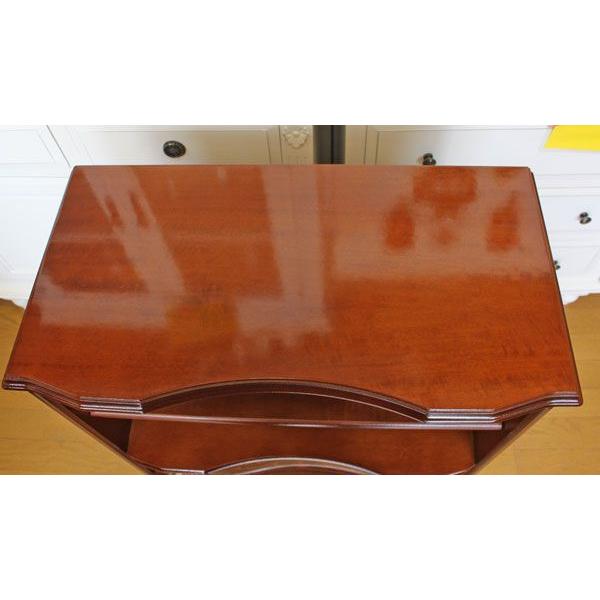 チェスト 木製 3段 完成品 茶 58cm 象嵌 ロココ調 イタリア 家具 猫脚