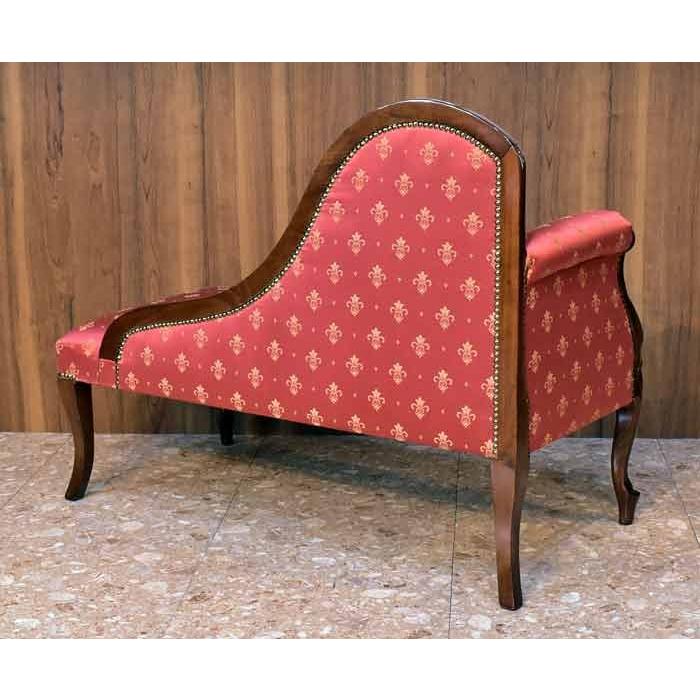イタリア カウチソファ レッド アンティーク ミニカウチ 木製 完成品