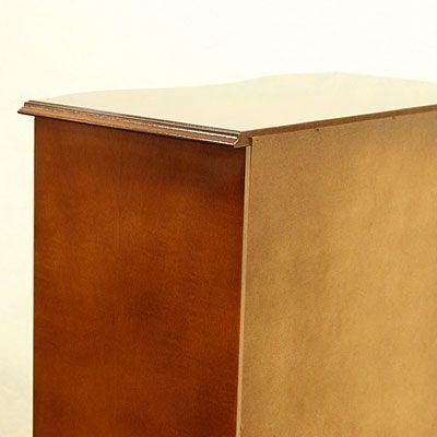 チェスト 木製 3段 完成品 茶 75cm 象嵌 ロココ調 イタリア 家具 猫脚