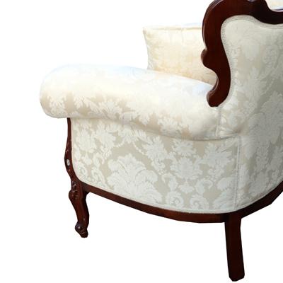 イタリア 2Pソファ 猫脚 ベージュ ロレーナ ソファ 2人掛けソファ