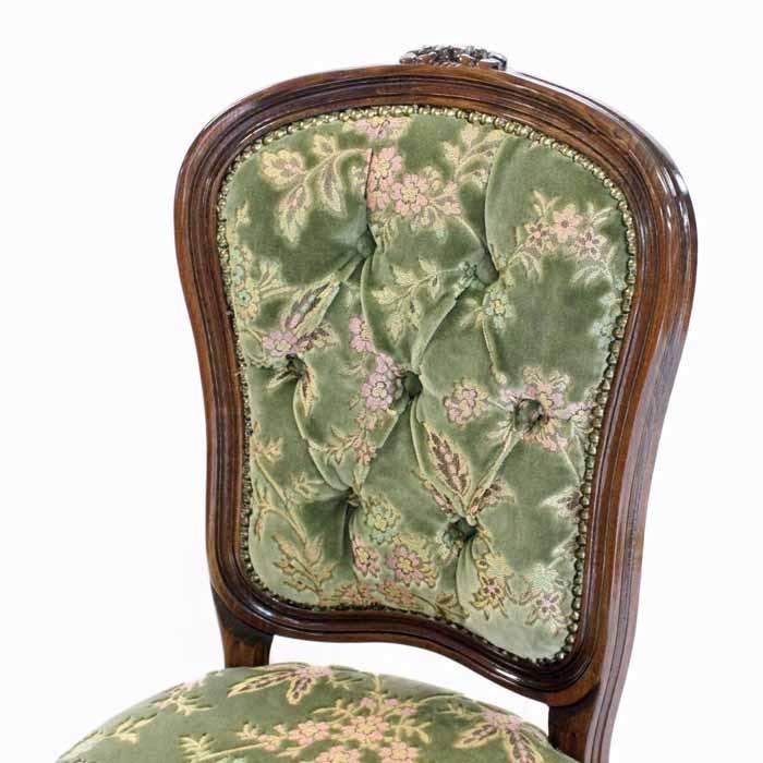 ダイニングチェア おしゃれ 木製 完成品 金華山 グリーン 猫脚