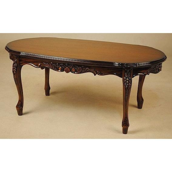 リビングテーブル 100cm センターテーブル 猫脚 マホガニー 鏡台 木製