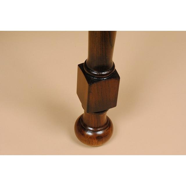 ダイニングテーブル 80-135cm 伸長式 オーク 4人用 茶 レトロ 輸入家具