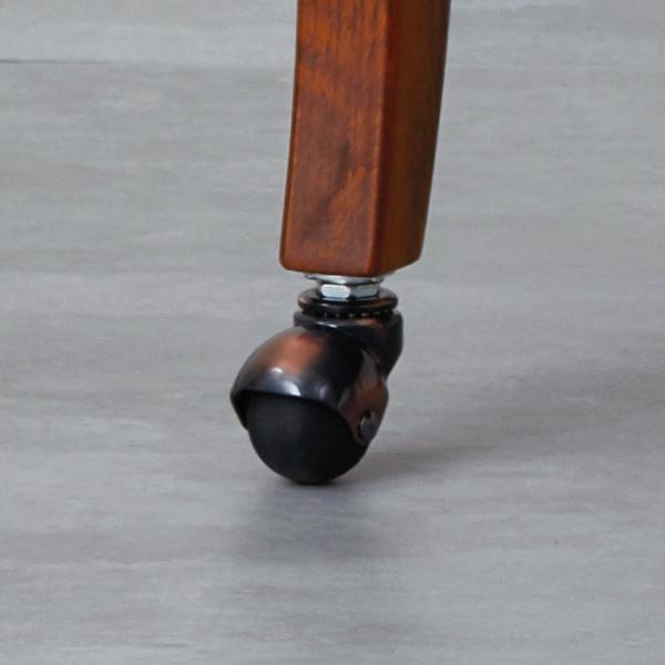 カントリーハウス アームチェア キャスター付 オーク材 天然木使用