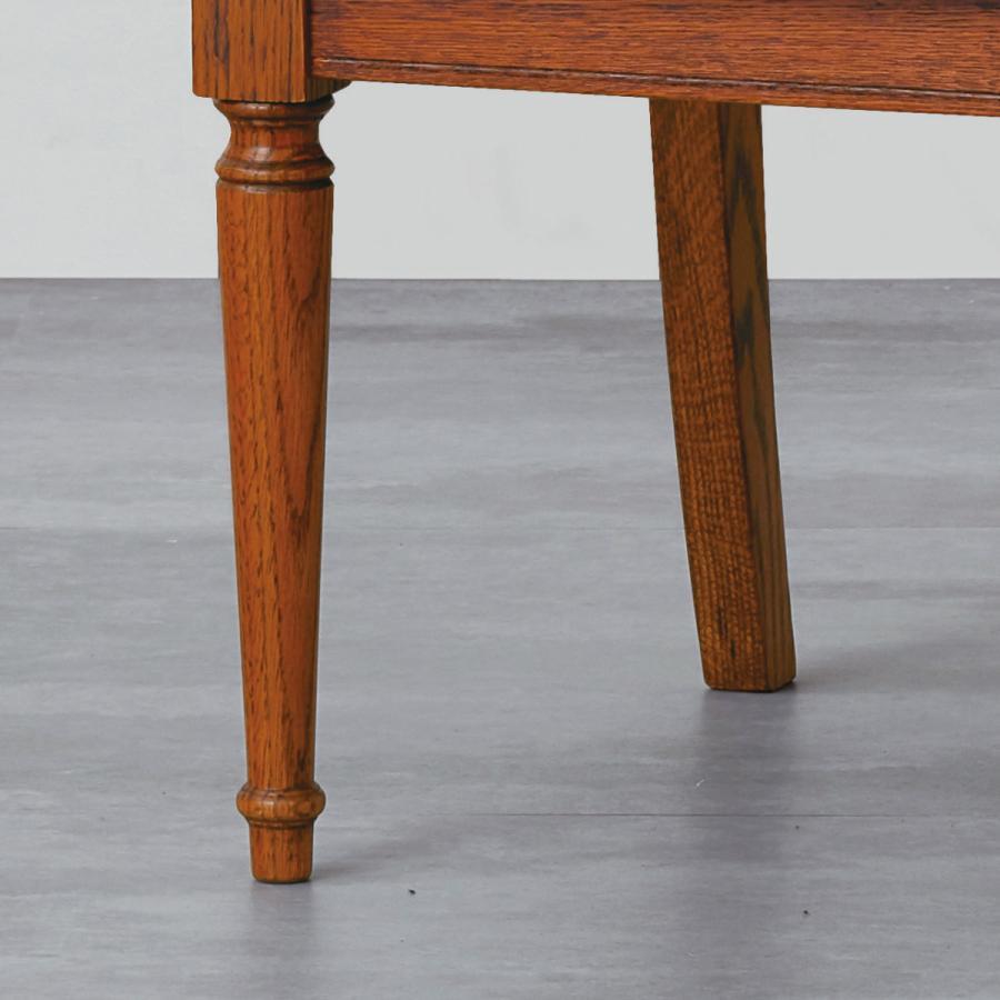 カントリーハウス アームチェア ダイニングチェア レリーフ オーク材