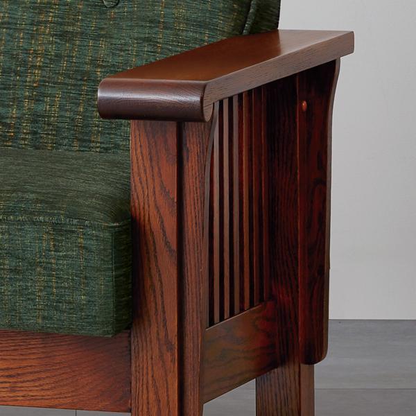 カントリーハウス 2人がけソファ W150cm サロン オーク材 天然木使用