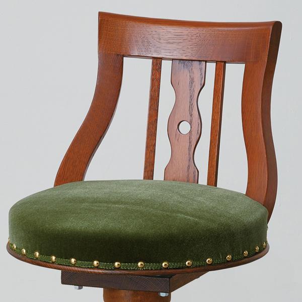 カントリーハウス 回転チェア オーク材 天然木使用 国産家具 英国調