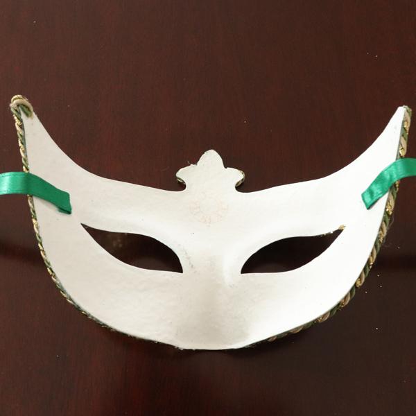 ベネチアンマスク カーニバルマスク 仮面 イタリア製　ゴールド × グリーン｜hokuo｜04