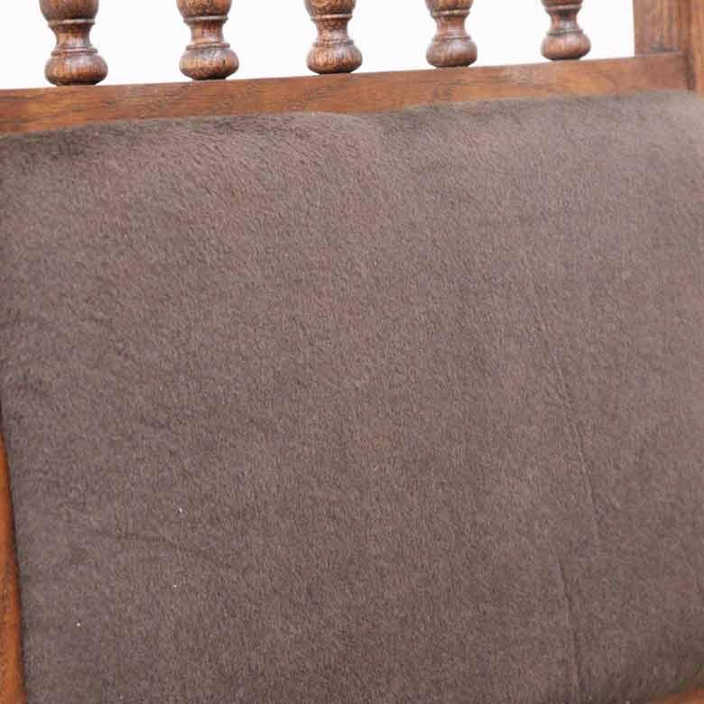 ダイニングチェア オーク 完成品 木製 レトロ イス モケット