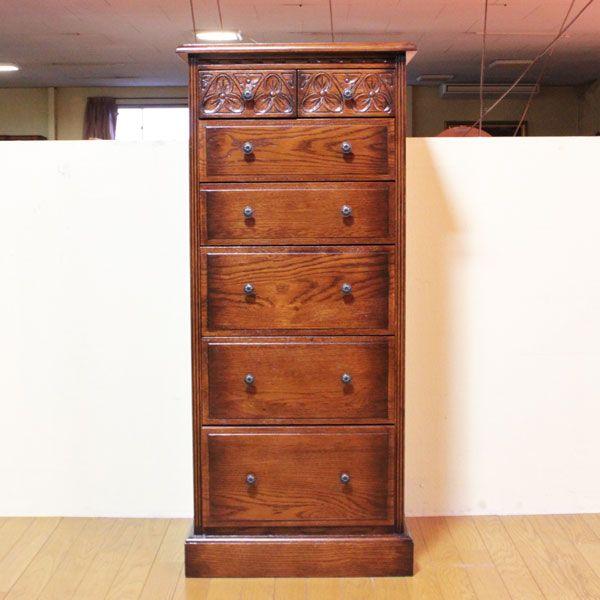 日本産 ヨーロピアン アンティーク調 家具 ハイチェスト 803 クラシック オーク家具 公式の Www Kingfishswimming Com