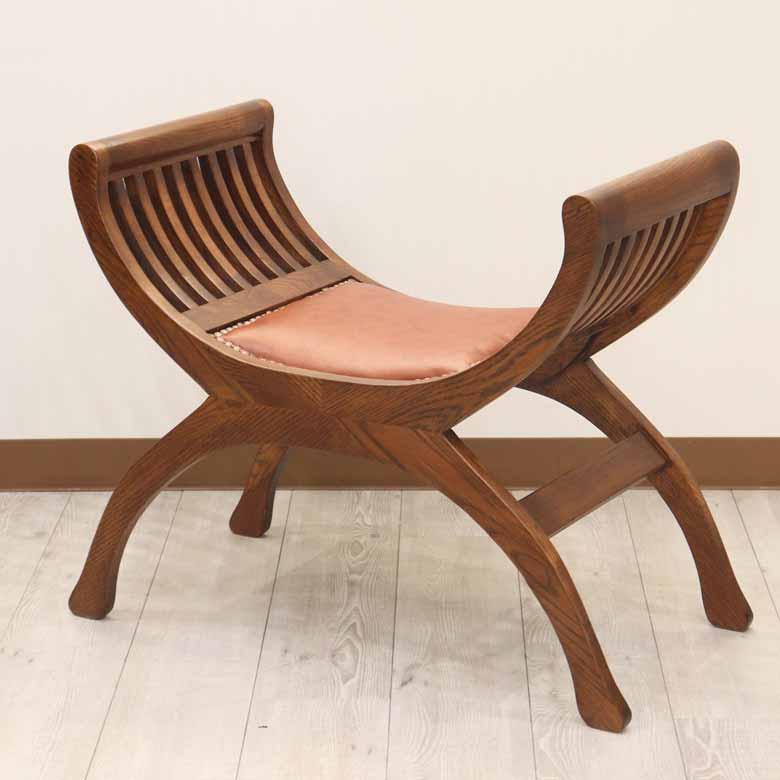 クラブチェア レザー オットマン 英国 アンティーク オーク 家具