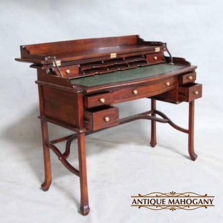 ライティングデスク マボガニー 机 デスク グリーンレザー 629 インテリア北欧yahoo 店 通販 Yahoo ショッピング