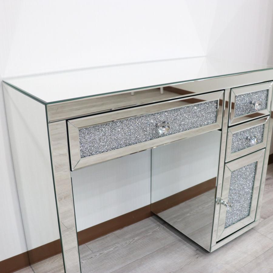 【希少】 ミラー家具 ライティング デスク スツール セット ジュエリーデスク モダン ヨーロピアン エレガント ミラー 韓国インテリア 【KUE2341138652】(82797円)