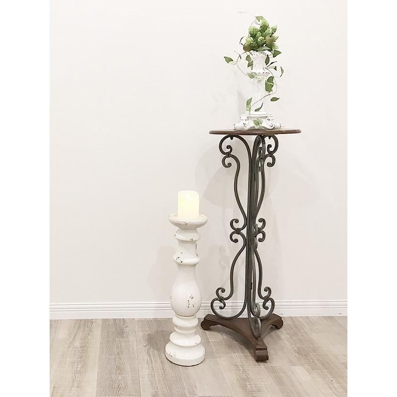 アイアンフラワースタンド 大理石 サイドテーブル ロートアイアン アイアンフラワースタンド 大理石 サイドテーブル ロートアイアン